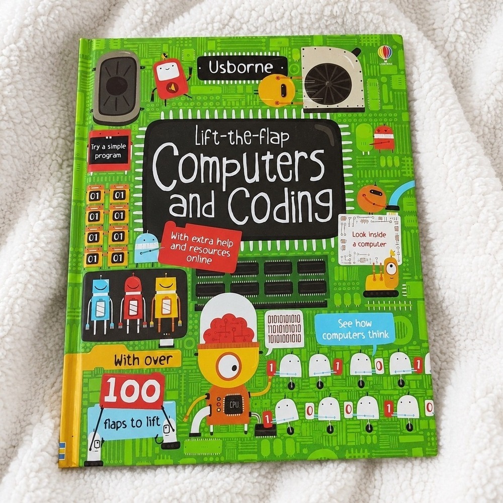 Usborne Lift-the-Flap Computers and Coding STEM Education 100 Flaps to Lift HC